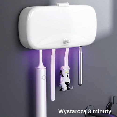 Kup Sterylizator UV szczoteczek do zębów USAMS biały/white ZB183XDJ01 - USA725WHT - {ean13} - Sklep Home Screen
