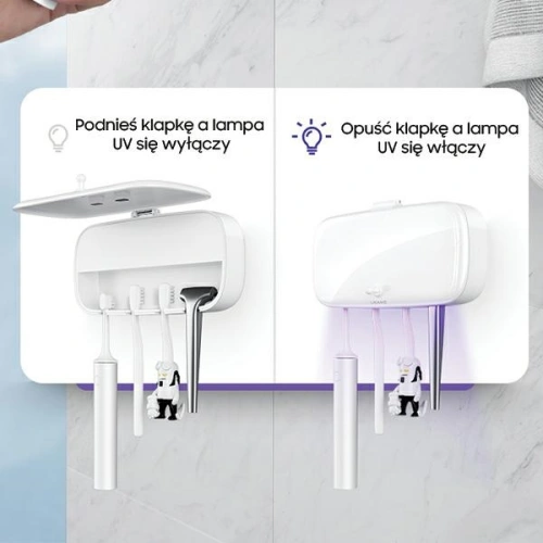 Kup Sterylizator UV szczoteczek do zębów USAMS biały/white ZB183XDJ01 - USA725WHT - {ean13} - Sklep Home Screen