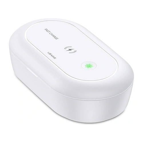 Kup Sterilizator UV cu încărcător inductiv USAMS 10W alb/bă white ZB138XDJ01 - USA726WHT - {ean13} - Sklep Home Screen