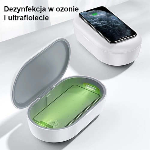 Kup Sterilizator UV cu încărcător inductiv USAMS 10W alb/bă white ZB138XDJ01 - USA726WHT - {ean13} - Sklep Home Screen