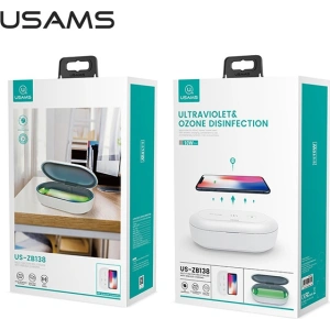 Kup UV sterilizátor s indukční nabíječkou USAMS 10W bílý/white ZB138XDJ01 - USA726WHT - {ean13} - Sklep Home Screen