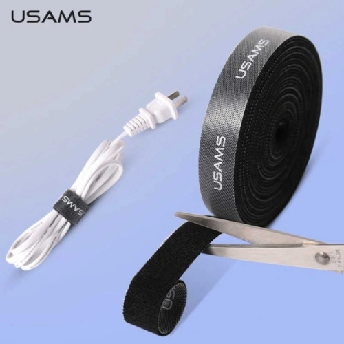 Kup Organizer pentru cabluri USAMS Velcro 2m negru ZB60ZD03 - USA728BLK - {ean13} - Sklep Home Screen