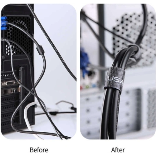 Buy USAMS Cable Organizer Tape Velcro 2m black ZB60ZD03 (US-ZB060) - USA728BLK - {ean13} - Home Screen Store Europe