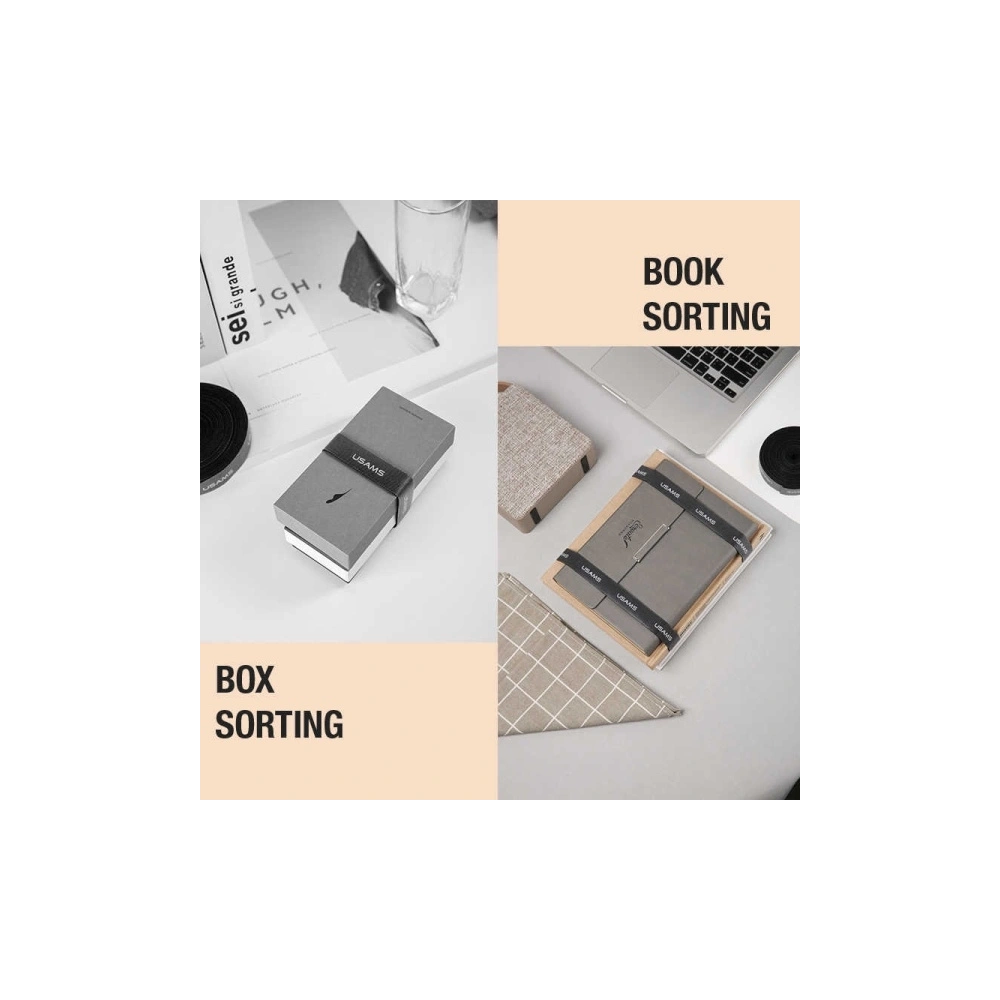 Organizer do kabli USAMS Velcro 2m czarny/black ZB60ZD03