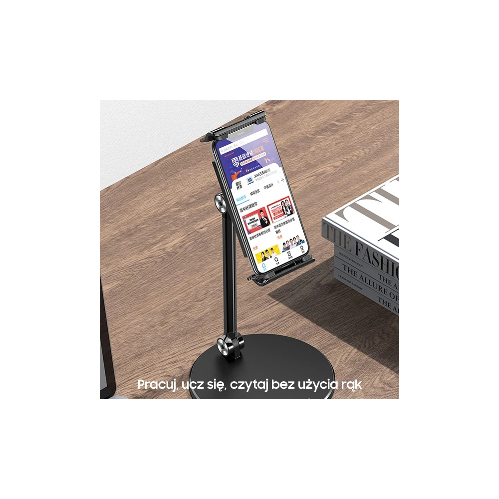 Uchwyt biurkowy USAMS na telefon/tablet biały/white ZJ057ZJ02 Metal