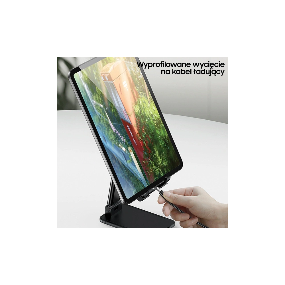 Uchwyt biurkowy USAMS na telefon/tablet biały/white ZJ059ZJ02