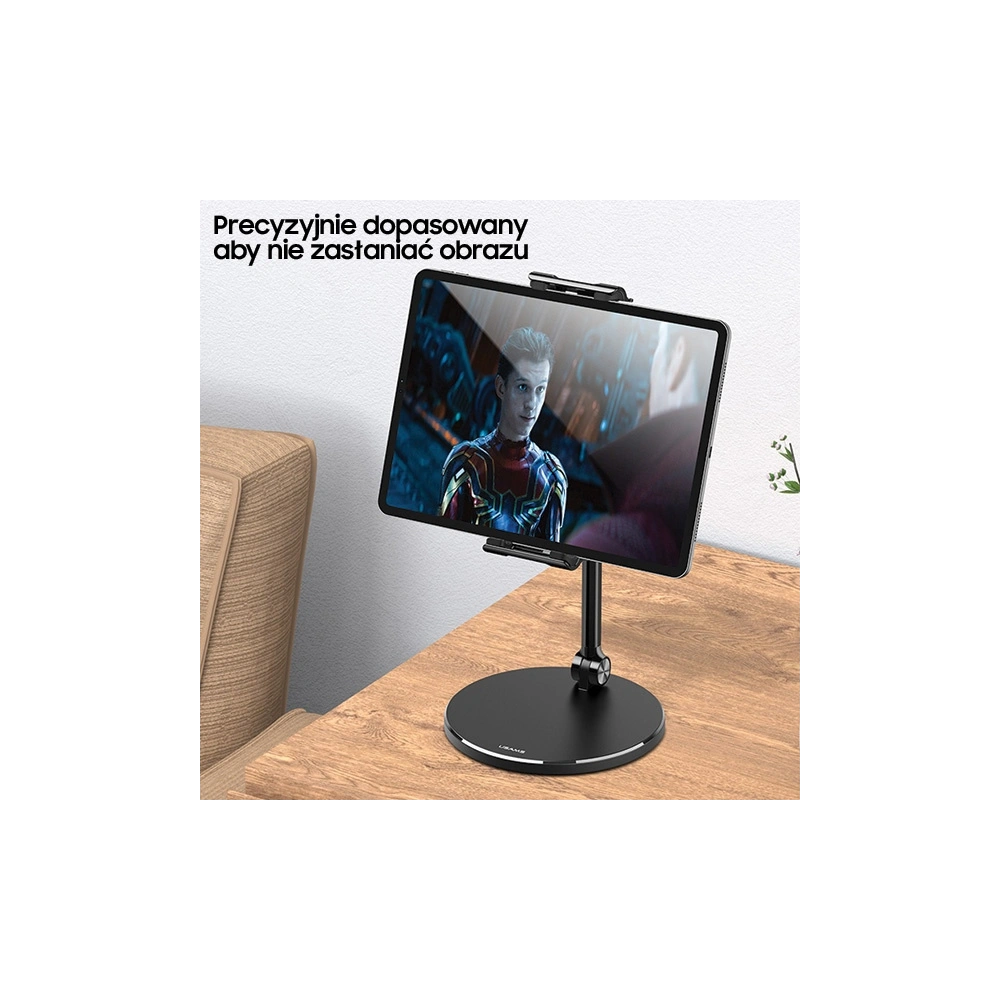 Uchwyt biurkowy USAMS na telefon/tablet czarny/black ZJ057ZJ01