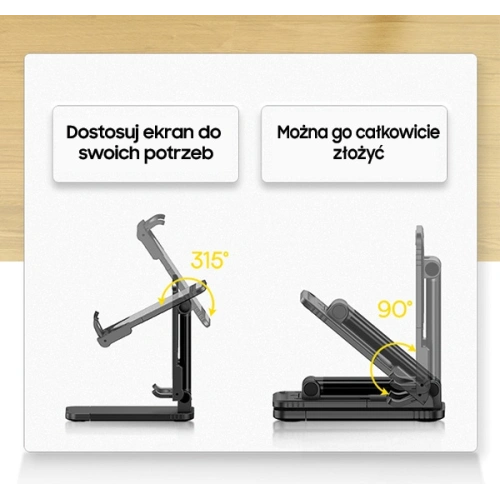 Kup USAMS Tischhalterung für Telefon/Tablet schwarz ZJ059ZJ01 - USA735BLK - {ean13} - Sklep Home Screen
