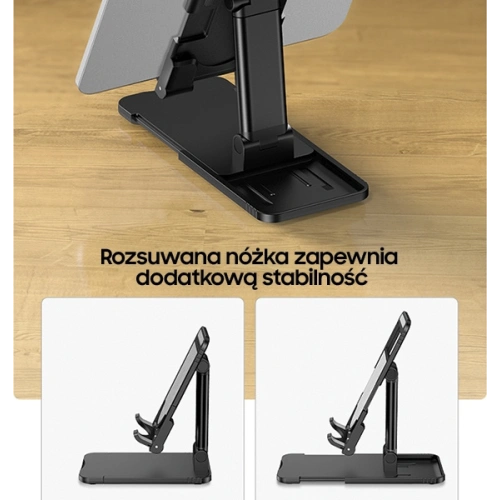 Kup Stojan na stůl USAMS pro telefon/tablet černý/black ZJ059ZJ01 - USA735BLK - {ean13} - Sklep Home Screen