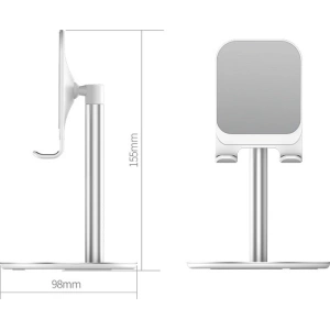 Stolní držák USAMS na telefon/tablet stříbrný/silver ZJ048ZJ02