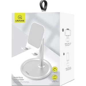 Stolní držák USAMS na telefon/tablet stříbrný/silver ZJ048ZJ02