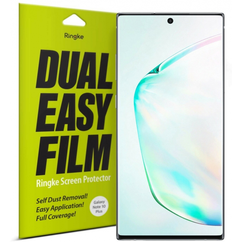 Folia Ringke Dual Easy Full Cover Samsung Galaxy Note 10 Plus Case Friendly