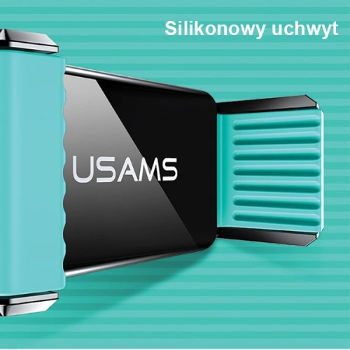 Kup USAMS Air Vent Dual Clip Handyhalterung weiß-grün ZJ45ZJ02 - USA738WHTGRN - {ean13} - Sklep Home Screen