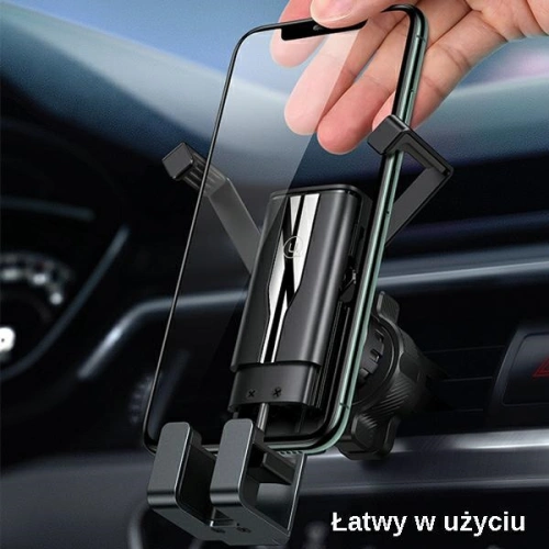 Kup Uchwyt samochodowy USAMS Air Vent Gravity czarny/black ZJ058ZJ01 - USA741BLK - {ean13} - Sklep Home Screen