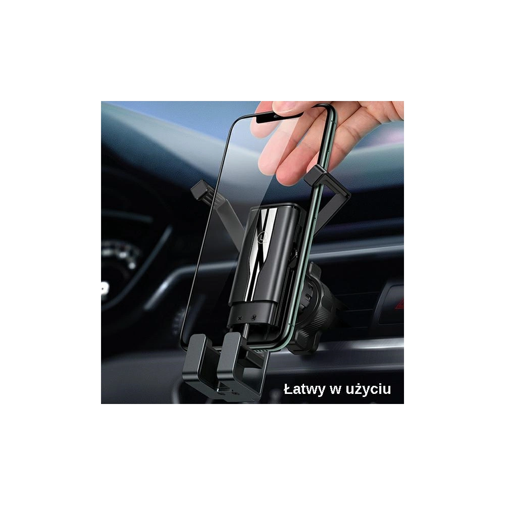 Uchwyt samochodowy USAMS Air Vent Gravity czarny/black ZJ058ZJ01