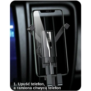Uchwyt samochodowy USAMS Air Vent Gravity czarny/black ZJ058ZJ01
