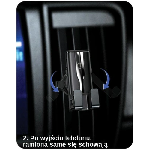 Kup Uchwyt samochodowy USAMS Air Vent Gravity czarny/black ZJ058ZJ01 - USA741BLK - {ean13} - Sklep Home Screen