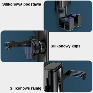 Uchwyt samochodowy USAMS Air Vent Gravity czarny/black ZJ058ZJ01