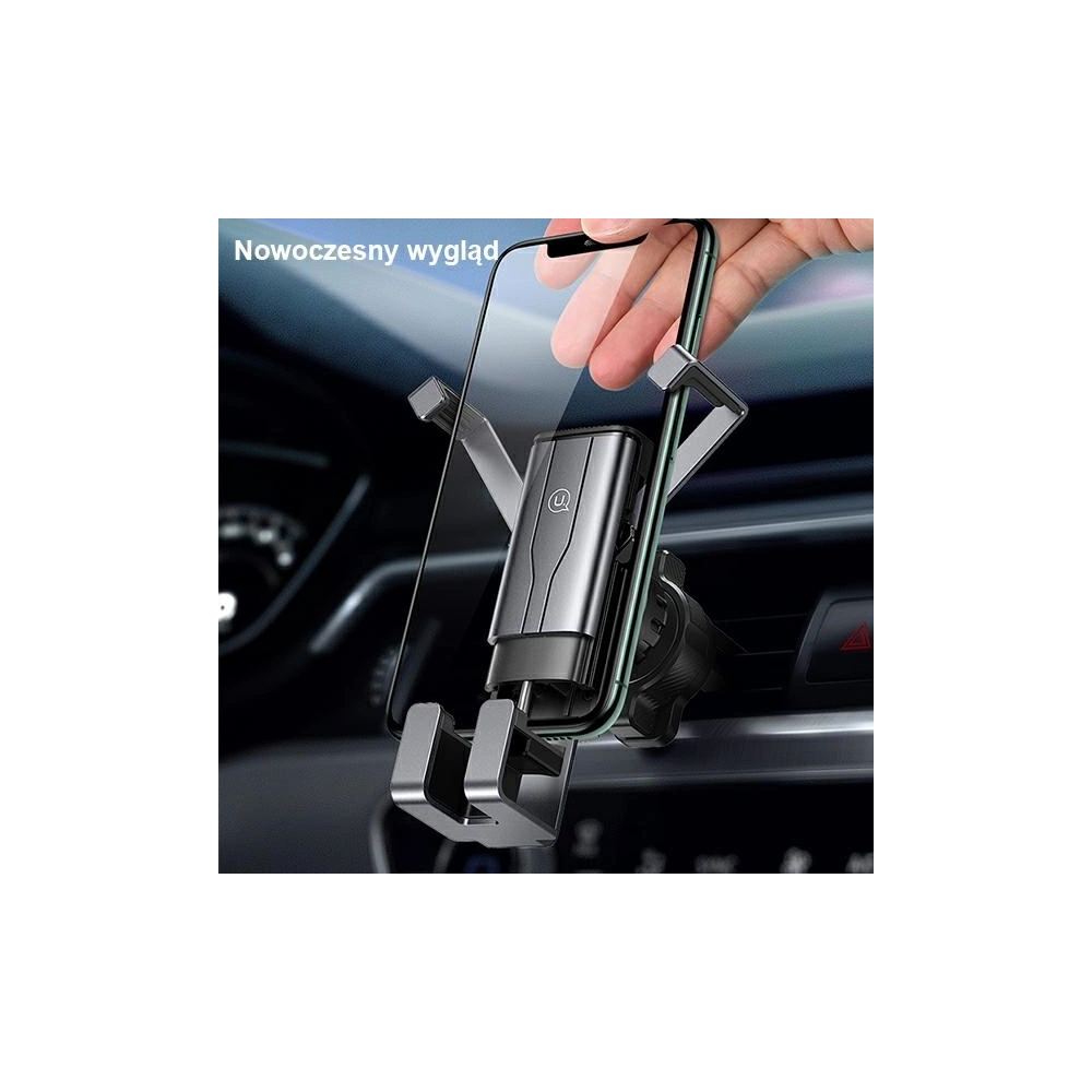 Uchwyt samochodowy USAMS Air Vent Metal Gravi ty czerwony/red ZJ060ZJ01