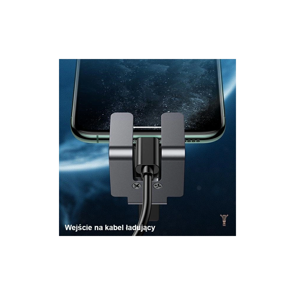 Uchwyt samochodowy USAMS Air Vent Metal Gravi ty czerwony/red ZJ060ZJ01