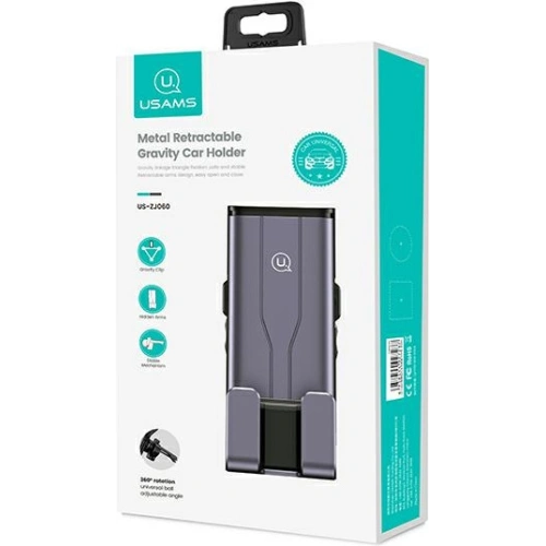 Buy USAMS Air Vent Car Mount Metal Gravity grey ZJ060ZJ02 (US-ZJ060) - USA744GRY - {ean13} - Home Screen Store Europe