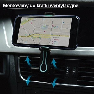Kup Uchwyt samochodowy USAMS Air Vent Tuyere FX Series biały/white VSFX02 - USA745WHT - {ean13} - Sklep Home Screen