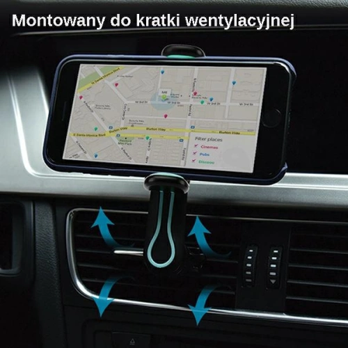 Kup Držák do auta USAMS Air Vent Tuyere FX Series černý/black VSFX01 - USA746BLK - {ean13} - Sklep Home Screen