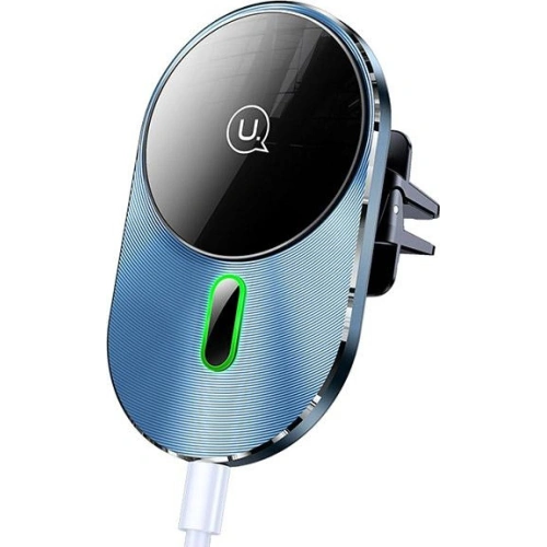 Kup Uchwyt samochodowy z ładowaniem indukcyjnym USAMS Magnetic Car Wireless Charging 15W Air Vent šedý/grey CD170DZ01 - USA750GRY - {ean13} - Sklep Home Screen