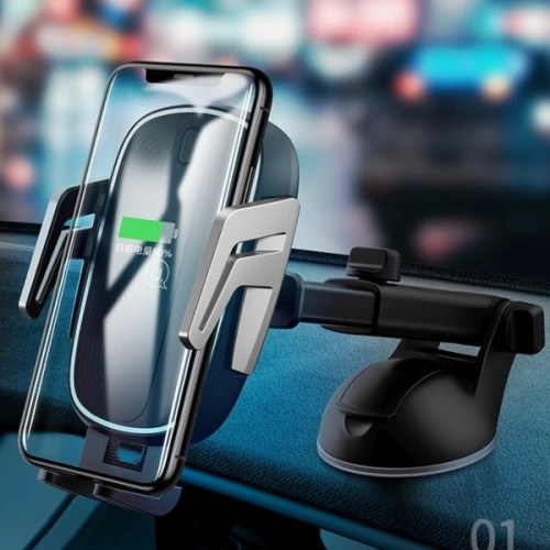 Kup Suport auto cu încărcare inductivă USAMS US-CD101 Inducție Automată 10W Tablou de bord negru/CD101ZJ01 - USA752BLK - {ean13} - Sklep Home Screen