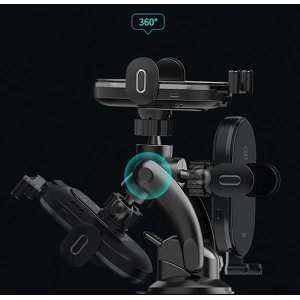 Kup Automatická nabíjecí automobilová držák USAMS US-CD131 15W na palubní desku černá/black CD131ZJ01 - USA755BLK - {ean13} - Sklep Home Screen