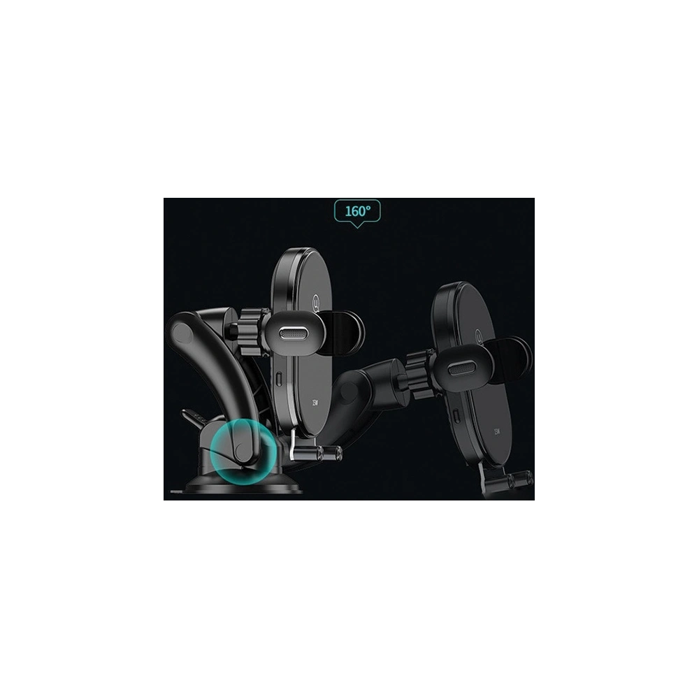 Uchwyt samochodowy z ładowaniem indukcyjnym USAMSUS-CD131 15W Automatic Dashboard czarny/black CD131ZJ01