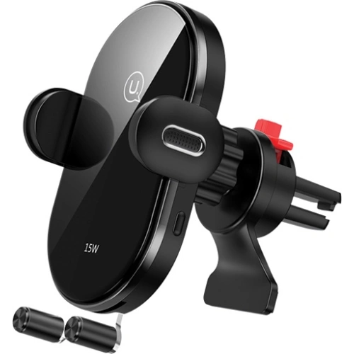 Kup Automatický držák do auta s indukčním nabíjením USAMS US-CD132 15W pro ventilaci černý/black CD132ZJ01 - USA756BLK - {ean13} - Sklep Home Screen