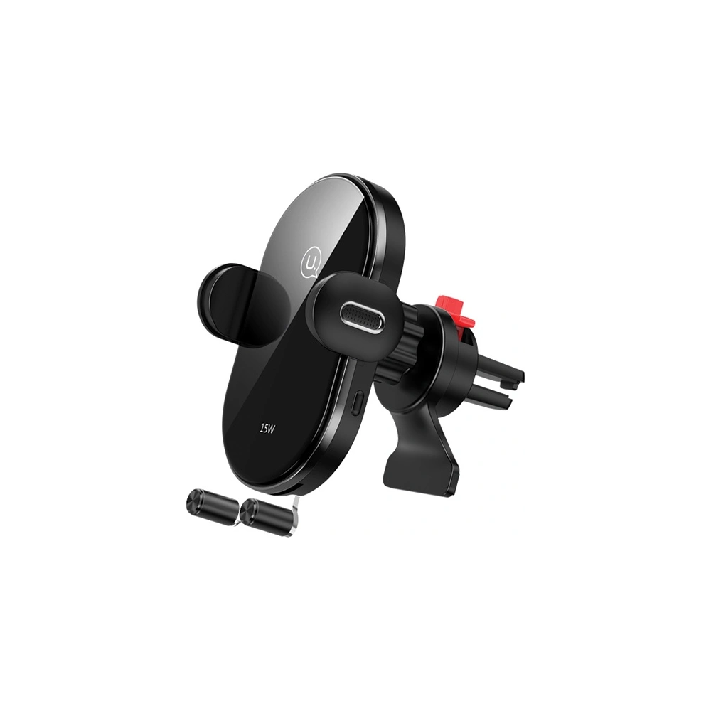 Uchwyt samochodowy z ładowaniem indukcyjnym USAMS US-CD132 15W Automatic Air Vent czarny/black CD132ZJ01