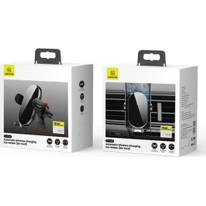 Kup Uchwyt samochodowy z ładowaniem indukcyjnym USAMS US-CD132 15W Automatic Air Vent czarny/black CD132ZJ01 - USA756BLK - {ean13} - Sklep Home Screen