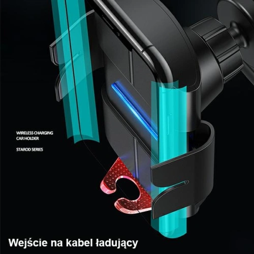 Kup Držák do auta s indukčním nabíjením USAMS US-CD133 10W Automatický vzduchový ventil černý/black Starod CD133ZJ01 - USA757BLK - {ean13} - Sklep Home Screen