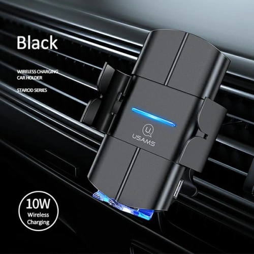 Kup Držák do auta s indukčním nabíjením USAMS US-CD133 10W Automatický vzduchový ventil černý/black Starod CD133ZJ01 - USA757BLK - {ean13} - Sklep Home Screen