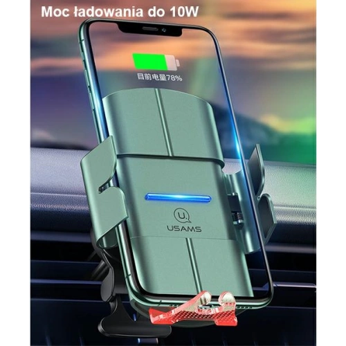 Kup Handyhalterung mit induktiver Ladung USAMS US-CD133 10W Automatischer Luftventilator grün/green Starod CD133ZJ02 - USA758GRN - {ean13} - Sklep Home Screen