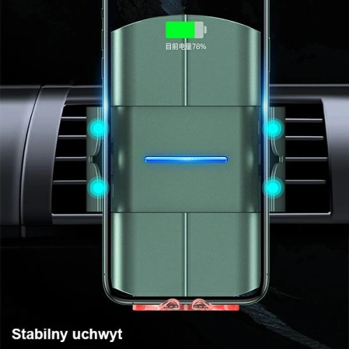 Kup Handyhalterung mit induktiver Ladung USAMS US-CD133 10W Automatischer Luftventilator grün/green Starod CD133ZJ02 - USA758GRN - {ean13} - Sklep Home Screen