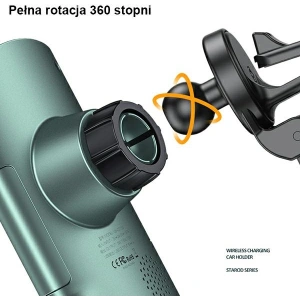 Kup Uchwyt samochodowy z ładowaniem indukcyjnym USAMS US-CD133 10W Automatic Air Vent zielony/green Starod CD133ZJ02 - USA758GRN - {ean13} - Sklep Home Screen