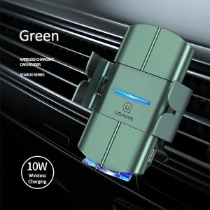 Kup Uchwyt samochodowy z ładowaniem indukcyjnym USAMS US-CD133 10W Automatic Air Vent zielony/green Starod CD133ZJ02 - USA758GRN - {ean13} - Sklep Home Screen