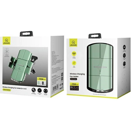 Kup Handyhalterung mit induktiver Ladung USAMS US-CD133 10W Automatischer Luftventilator grün/green Starod CD133ZJ02 - USA758GRN - {ean13} - Sklep Home Screen