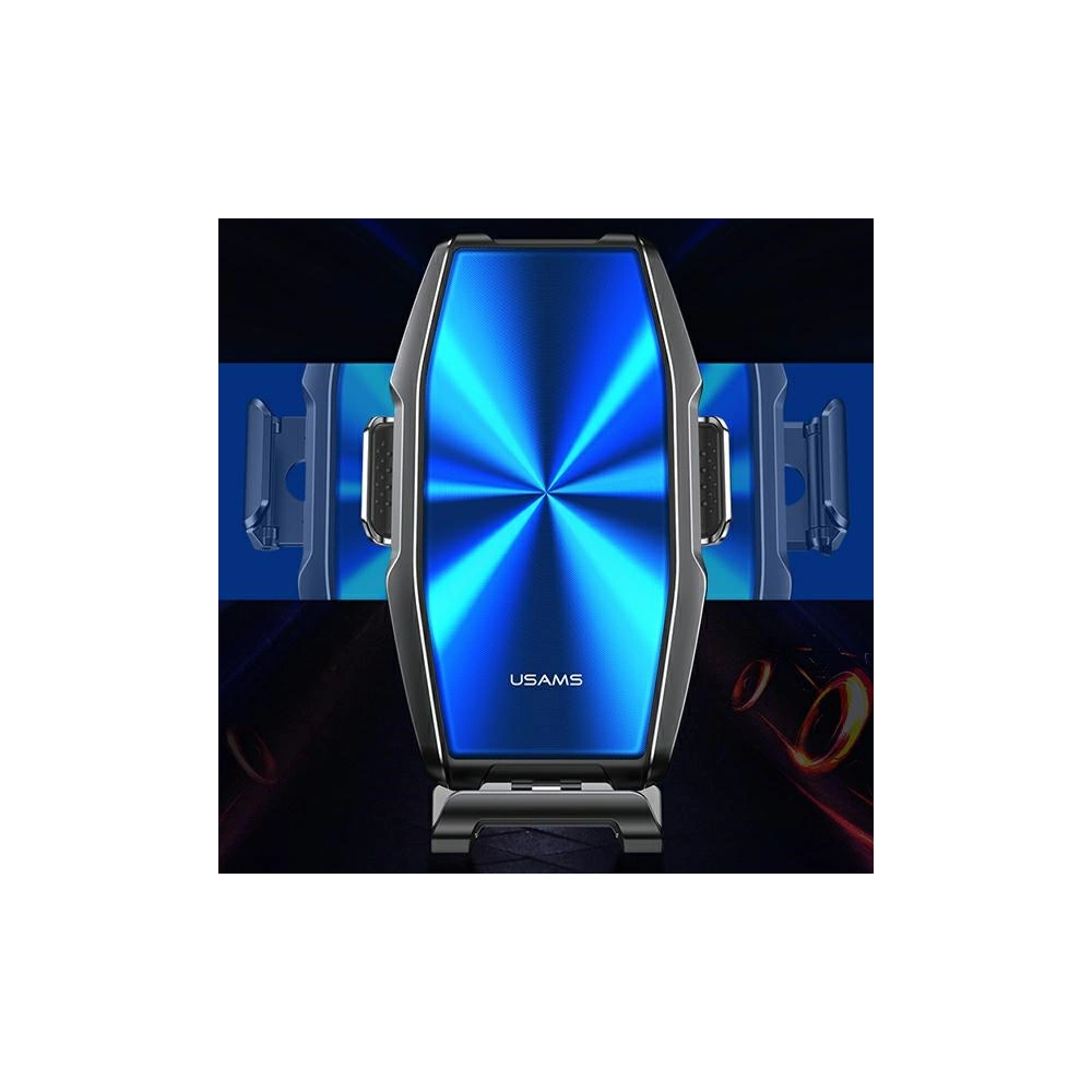 Uchwyt samochodowy z ładowaniem indukcyjnym USAMS US-CD134 15W Automatic Air Vent szary/grey Zenya CD134ZJ02