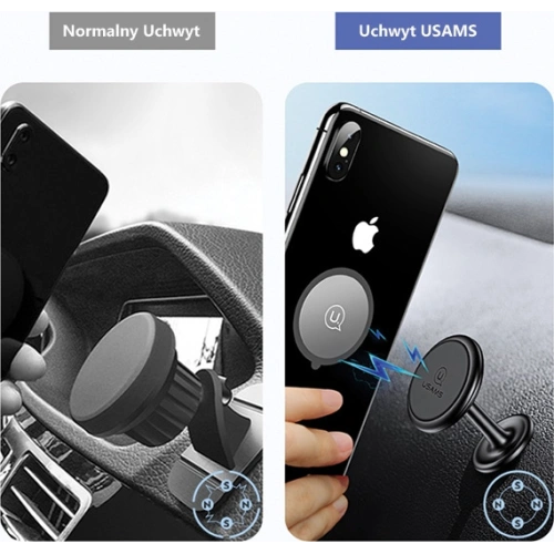 Kup Suport auto magnetic USAMS pentru bord US-ZJ049 roșu/red ZJ49ZJ02 - USA766RED - {ean13} - Sklep Home Screen