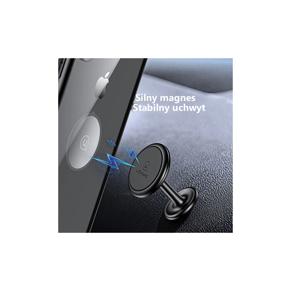 Uchwyt samochodowy magnetyczny USAMS na kokpit US-ZJ049 czerwony/red  ZJ49ZJ02