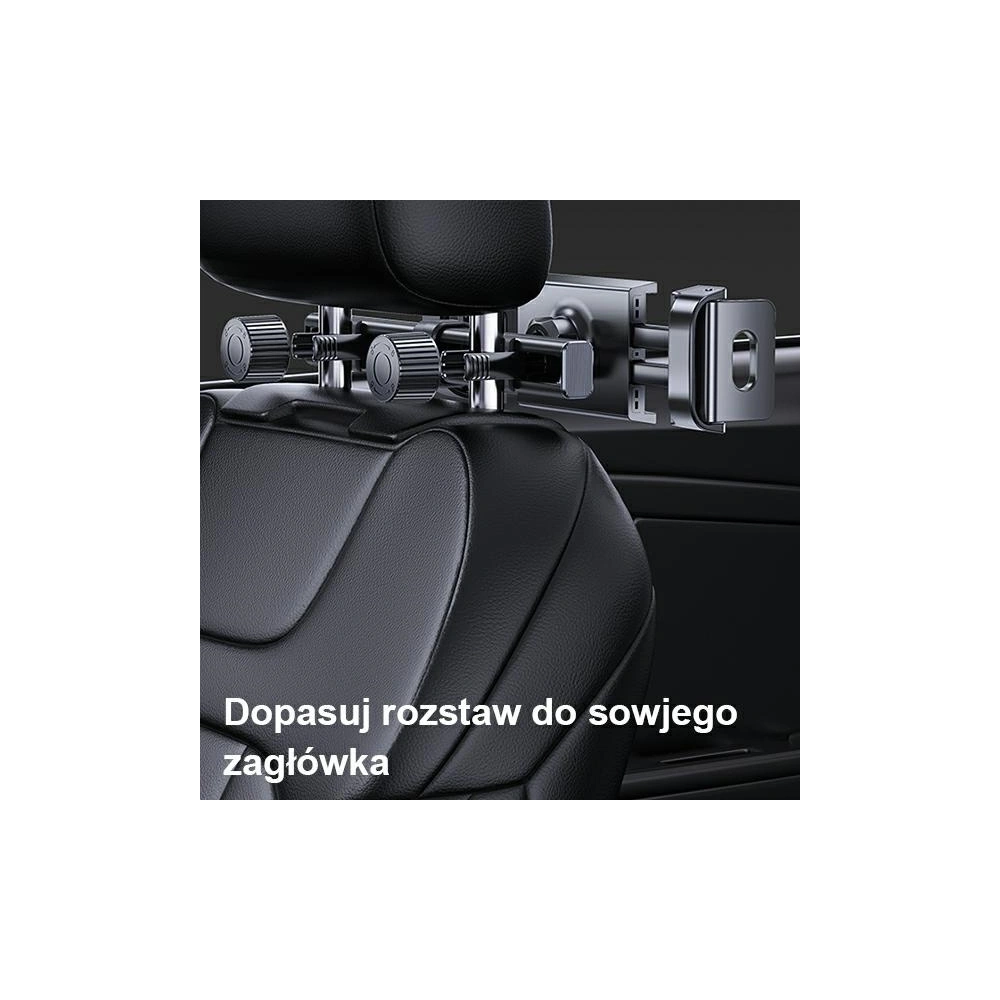 Uchwyt samochodowy USAMS na zagłówek czarny/black ZJ68ZJ01