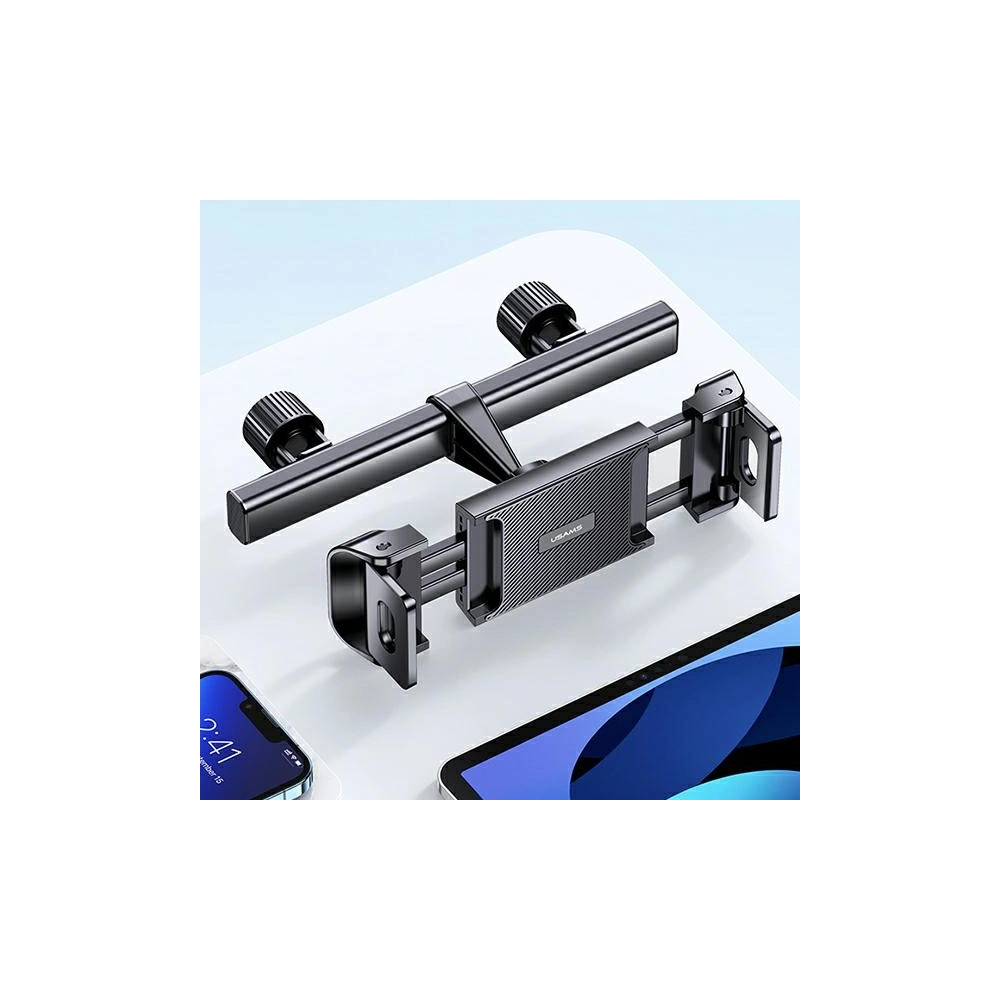 Uchwyt samochodowy USAMS na zagłówek czarny/black ZJ68ZJ01