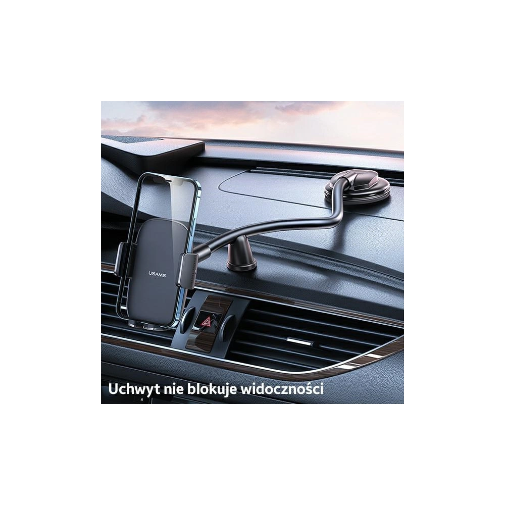 Uchwyt samochodowy USAMS na kokpit czarny/black ZJ065ZJ01