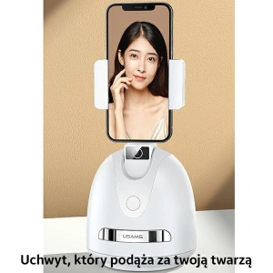 Kup Uchwyt USAMS z funkcją śledzenia twarzy biały/white ZB239GPQ01 - USA772WHT - {ean13} - Sklep Home Screen