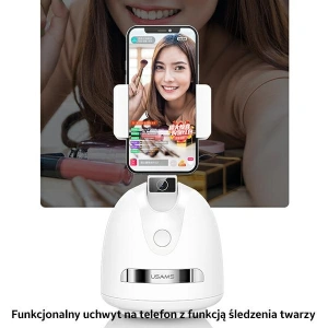 Kup Uchwyt USAMS z funkcją śledzenia twarzy biały/white ZB239GPQ01 - USA772WHT - {ean13} - Sklep Home Screen