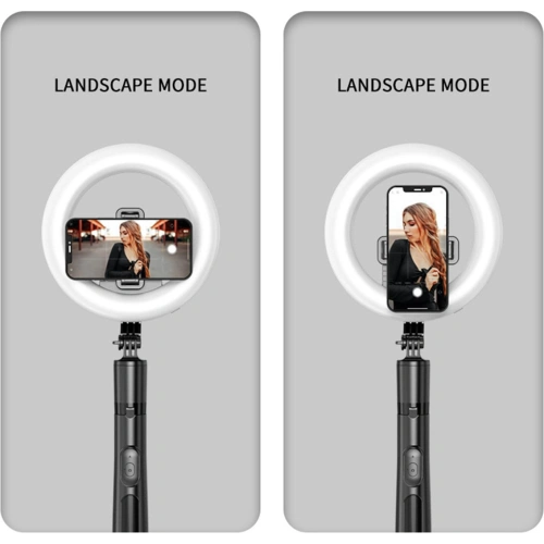 Kup Statyw na telefon USAMS z lampą LED tripod czarny/black ZB241ZJ01 - USA773BLK - {ean13} - Sklep Home Screen